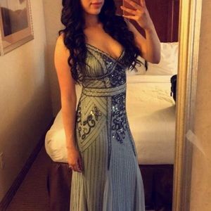 Sequin Grey formal dress